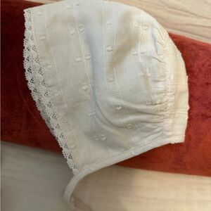 Zara Cream Lace Baby Bonnet